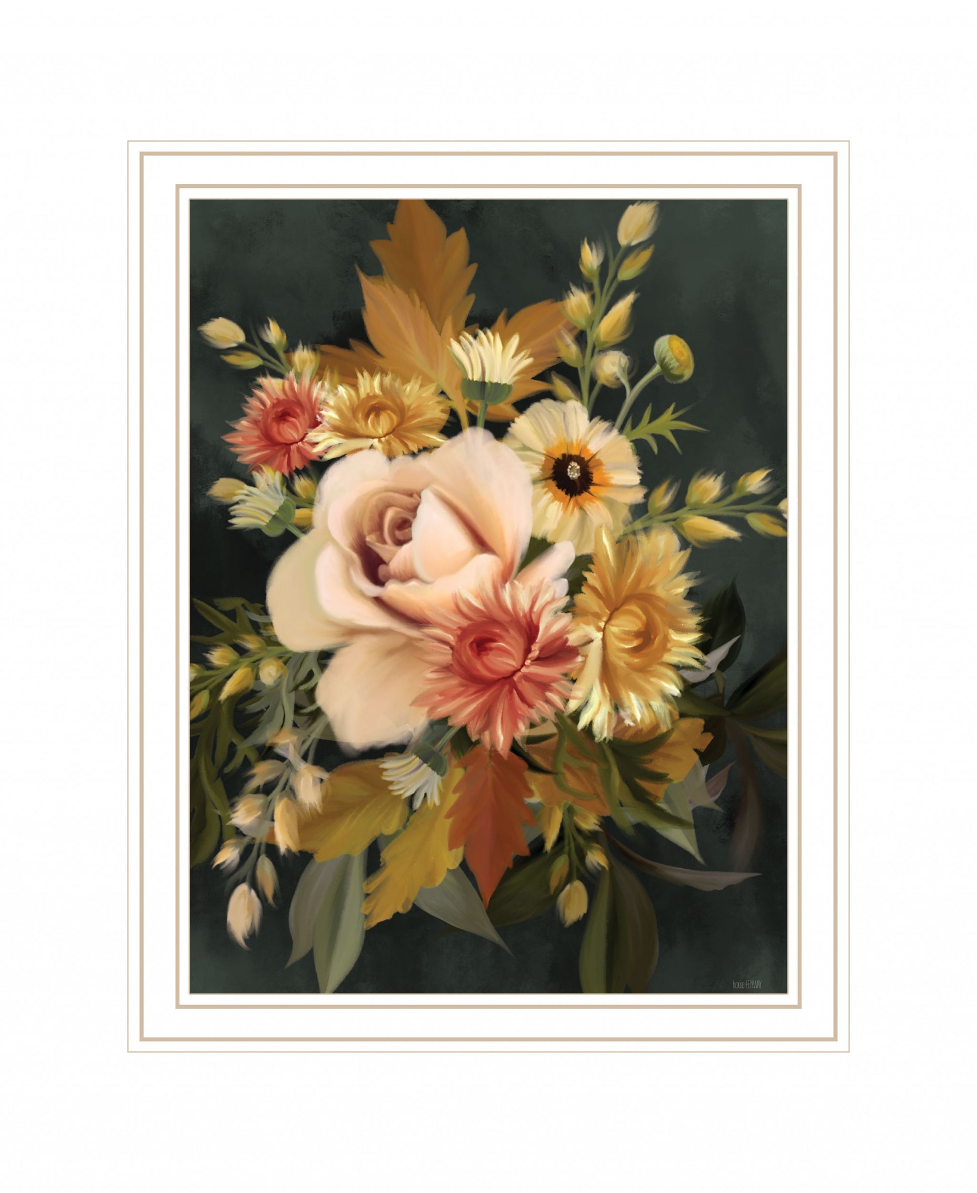 Romantic Autumn I 2 White Framed Print Wall Art-2