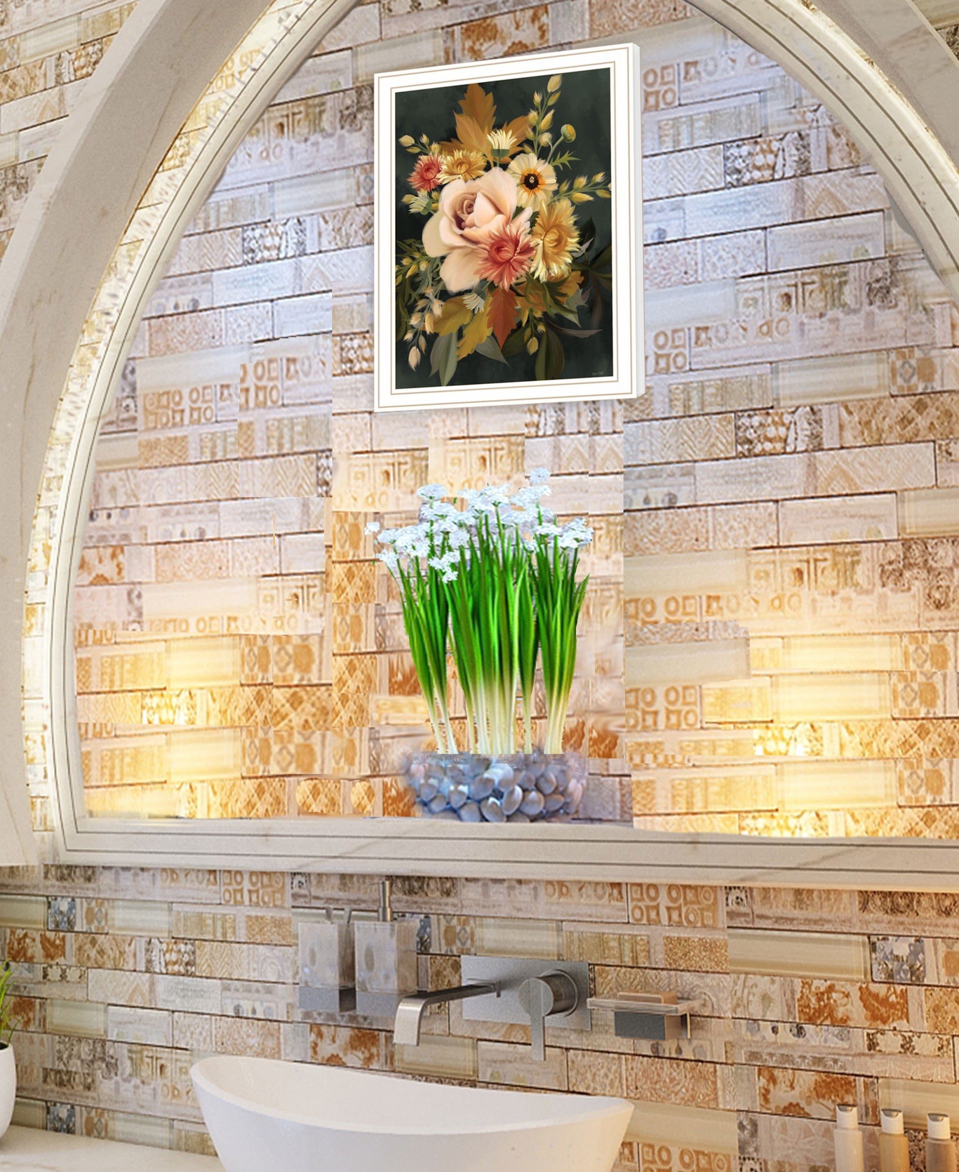 Romantic Autumn I 2 White Framed Print Wall Art-3