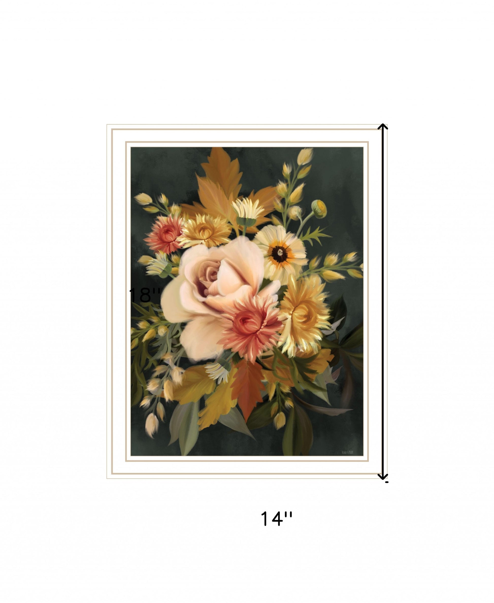 Romantic Autumn I 2 White Framed Print Wall Art-4