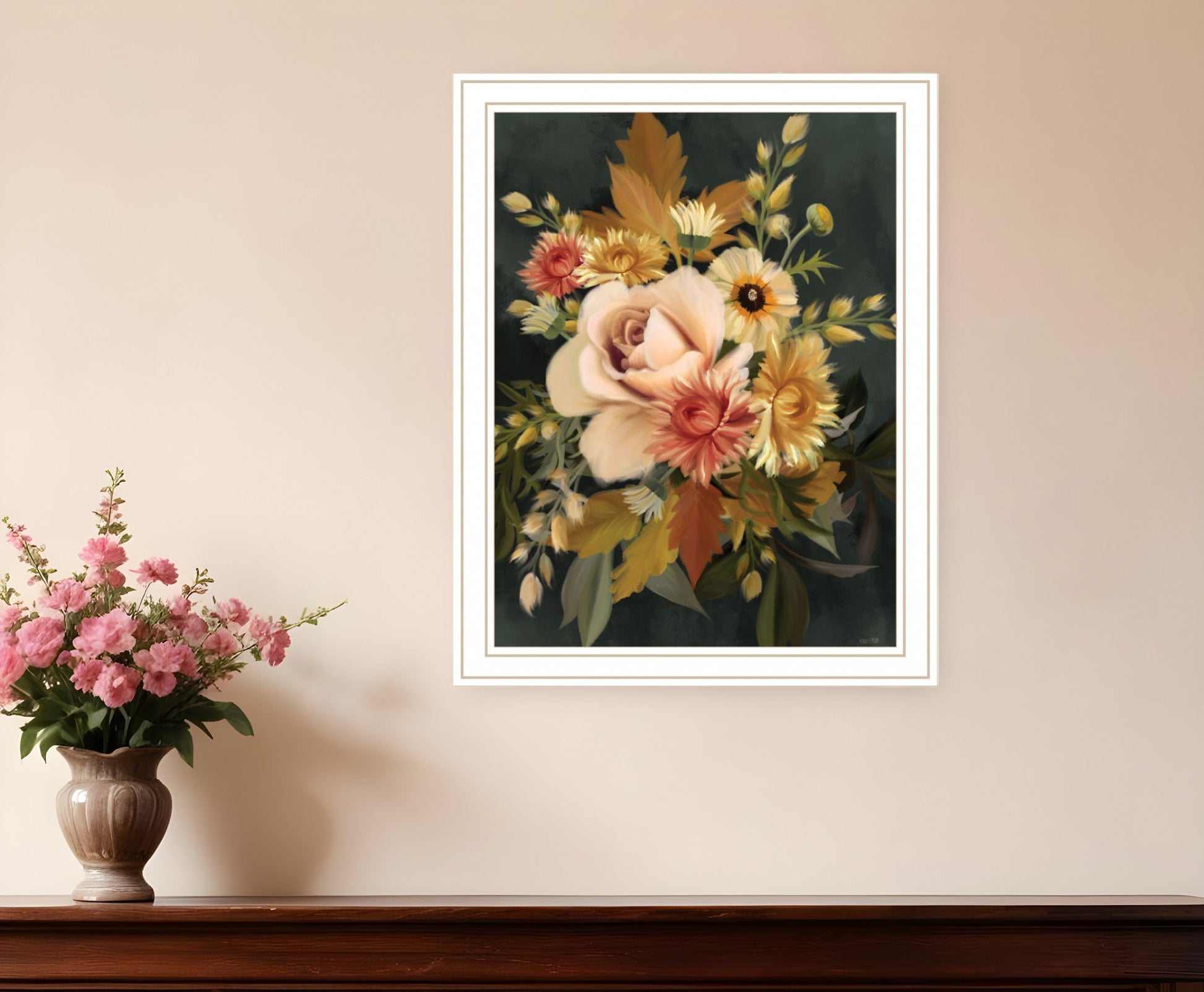 Romantic Autumn I 2 White Framed Print Wall Art-0