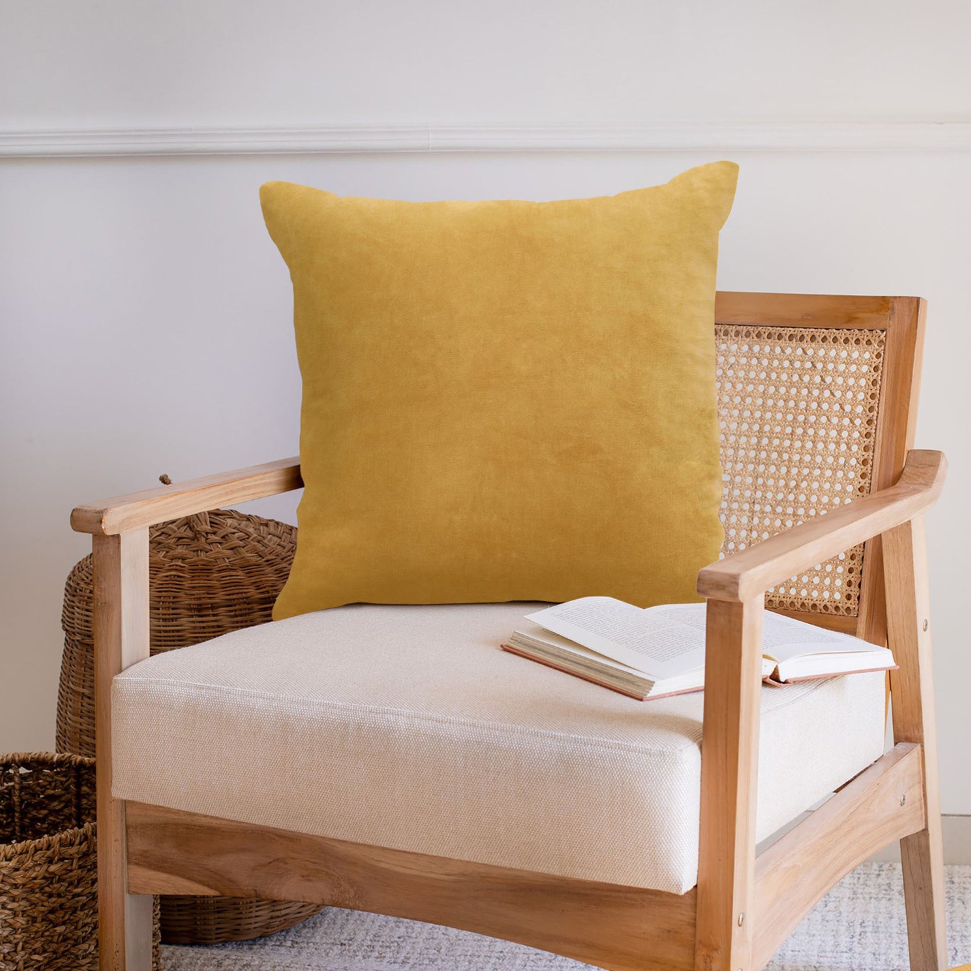 20" Yellow Throw Pillow-6