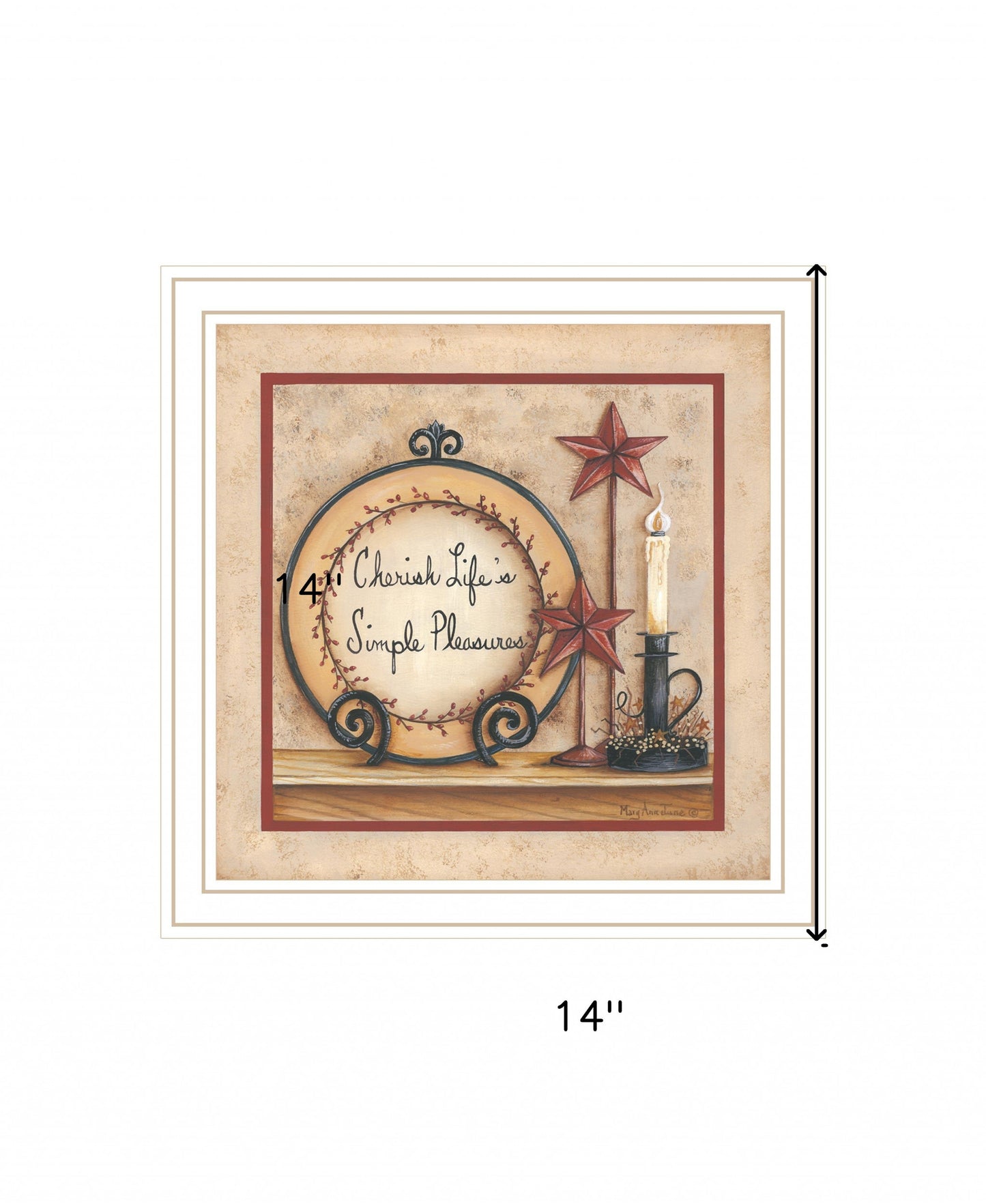 Simple Pleasures 4 White Framed Print Wall Art-4