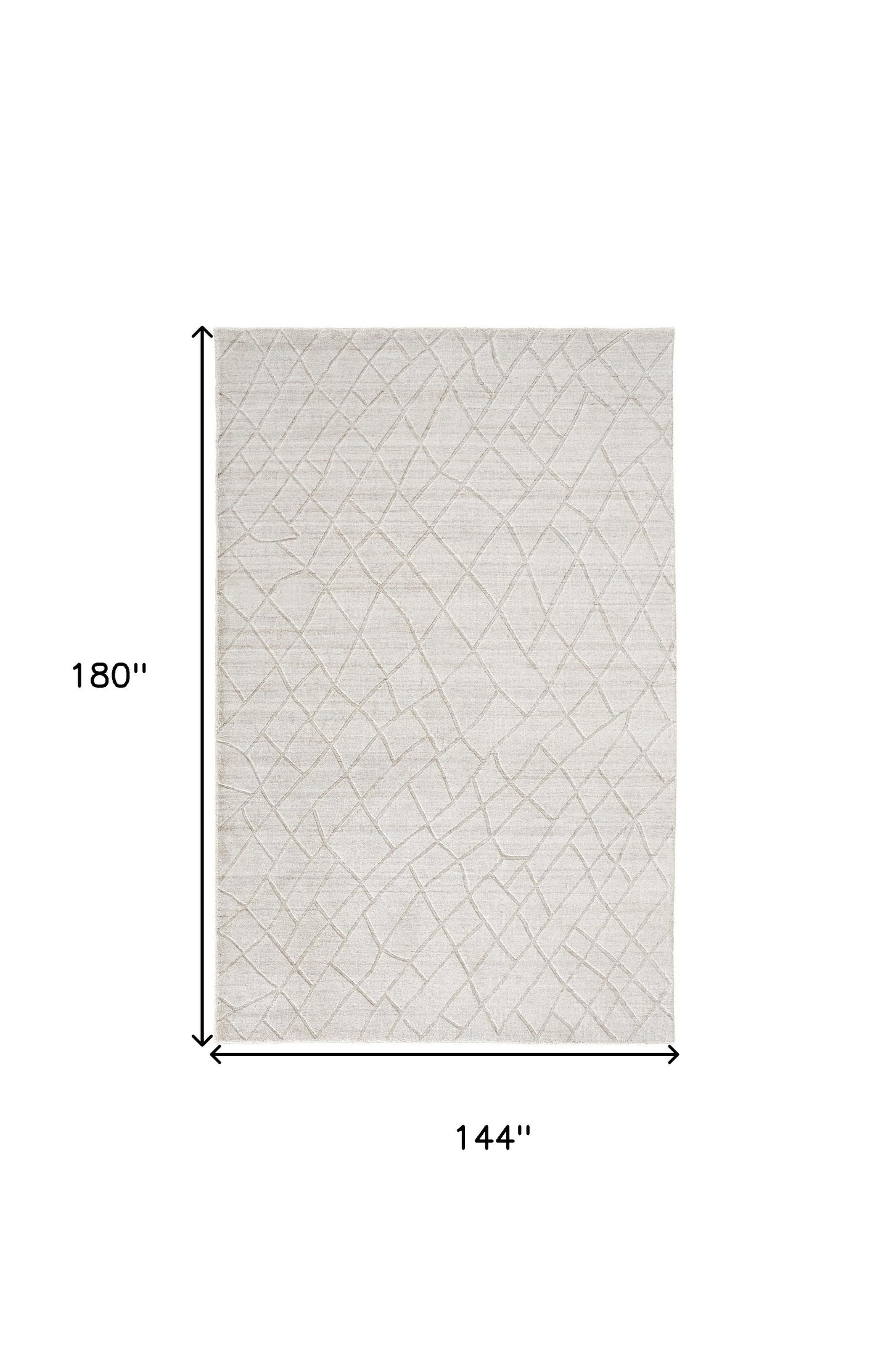 12' X 15' Ivory And Gray Striped Hand Woven Area Rug-2